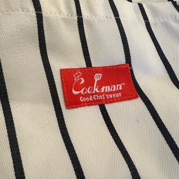 Stylish Striped Men's Joggers in Cream and Black - Picture 2 of 3